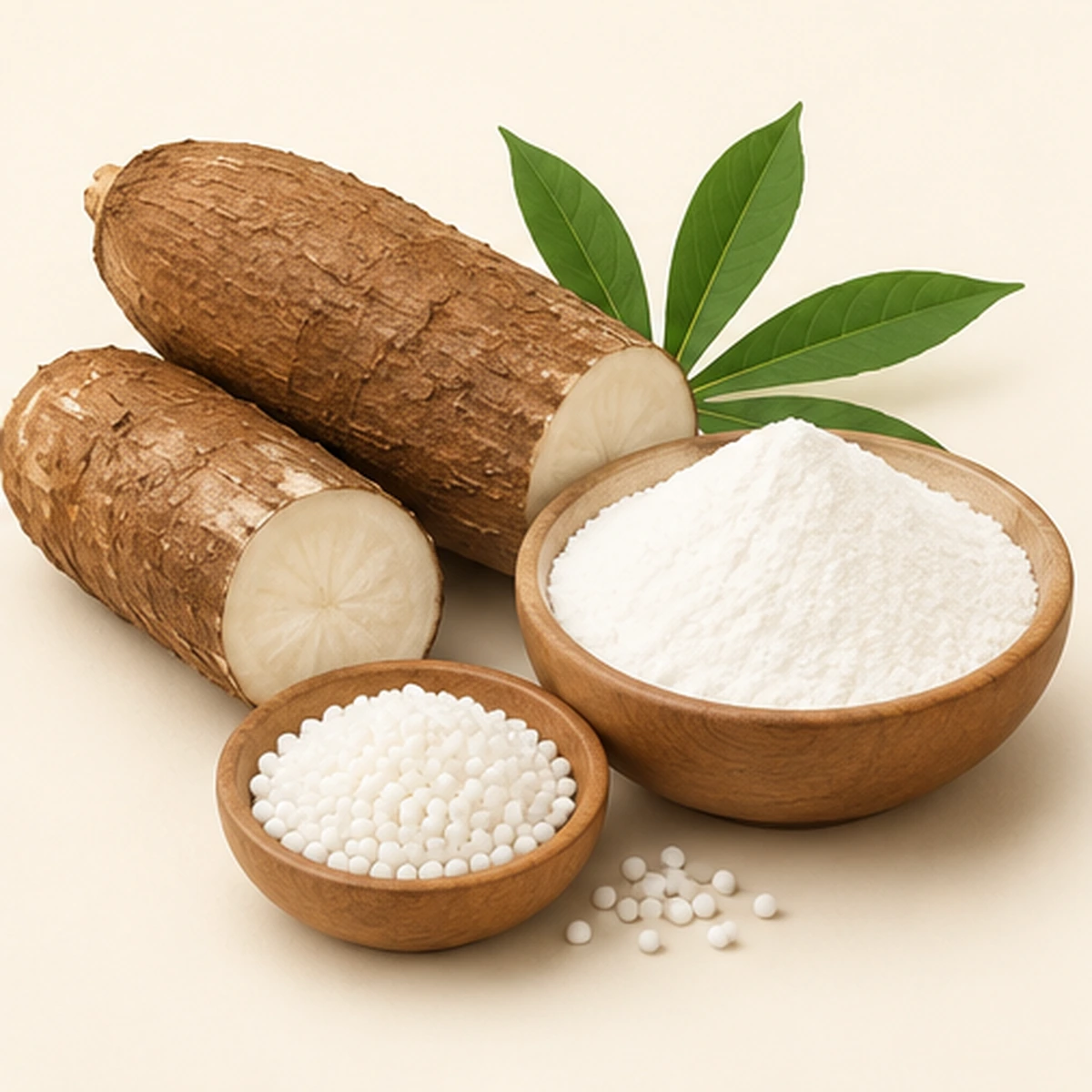 Manioc, fécule de manioc et tapioca